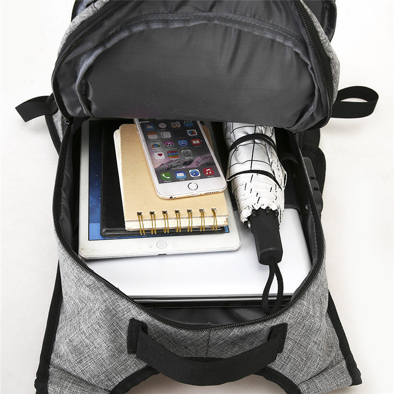 Anti-theft backpack with integrated combination lock