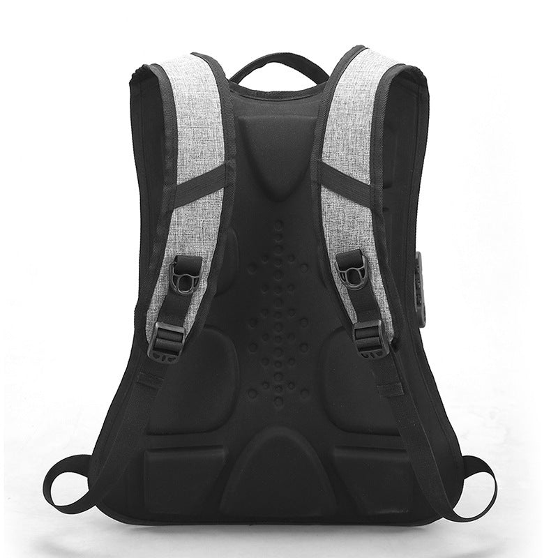 Anti-theft backpack with integrated combination lock