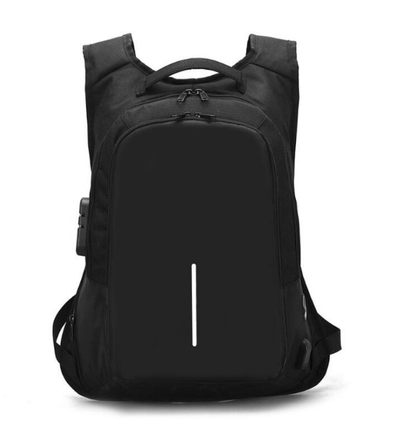 Anti-theft backpack with integrated combination lock