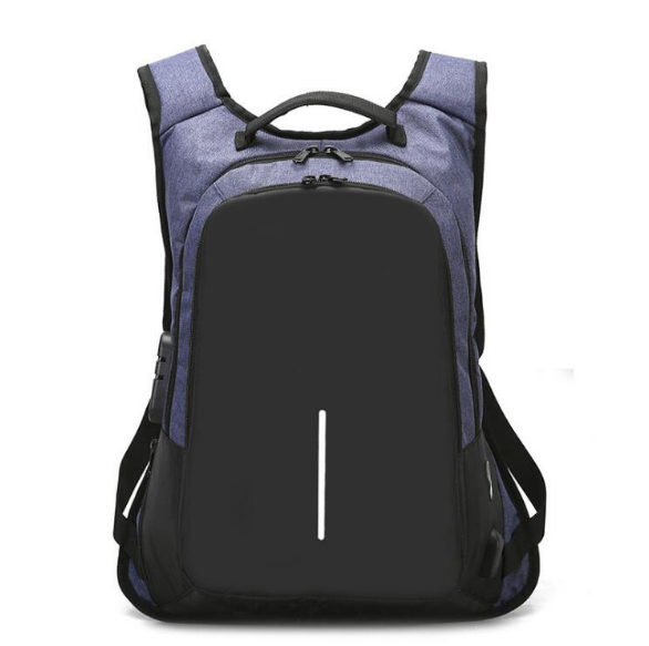 Anti-theft backpack with integrated combination lock