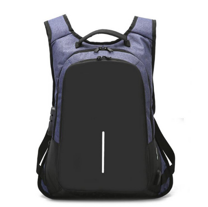 Anti-theft backpack with integrated combination lock
